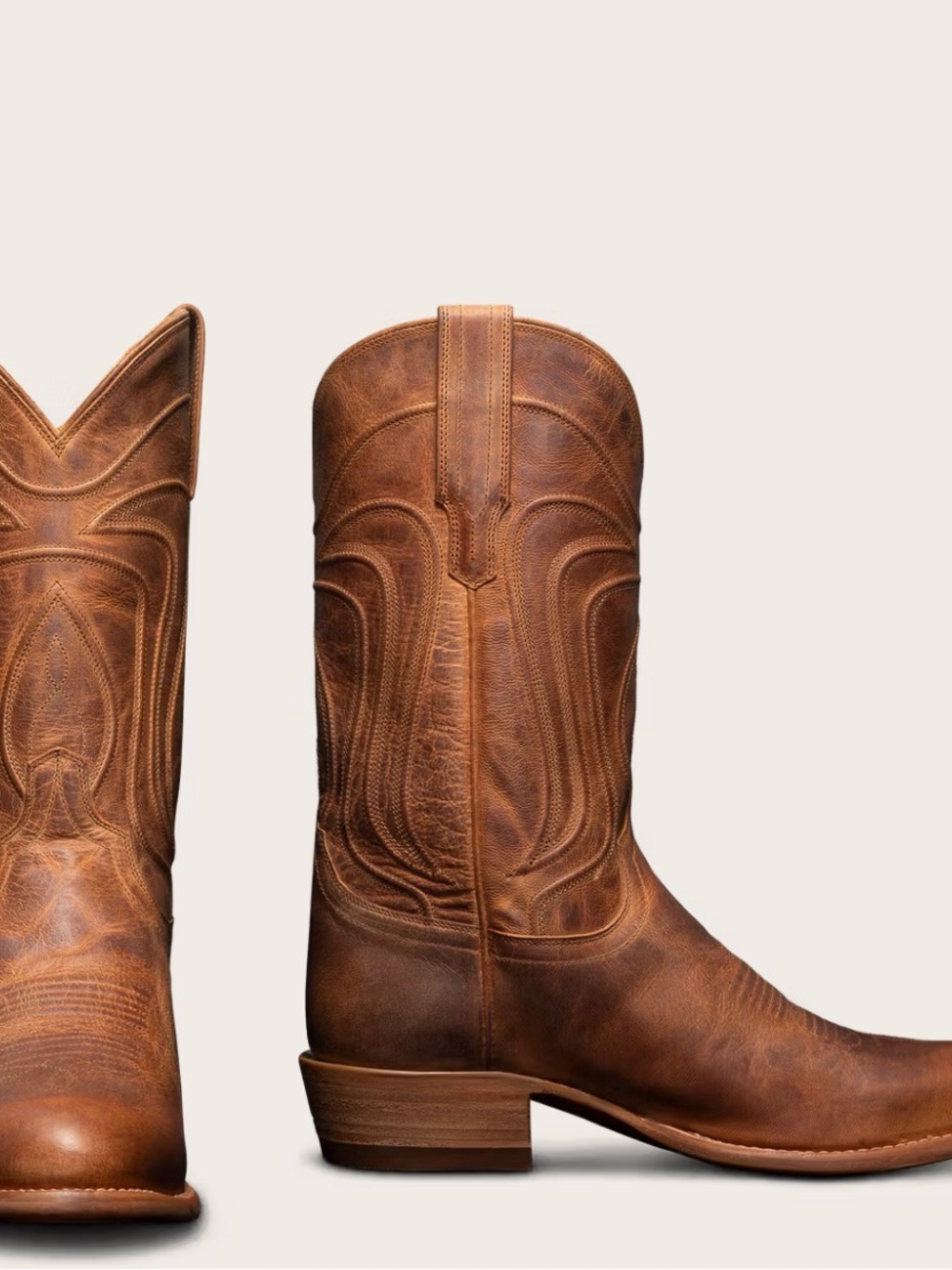 Tecovas the Cartwright Tan Leather Western Cowboy Boots